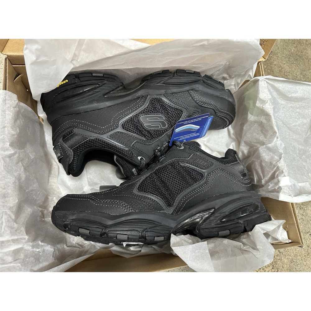 Skechers Men's Vigor 3.0 Low Top Sneaker Shoes Black (BBK) Sz 7 New